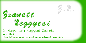 zsanett meggyesi business card